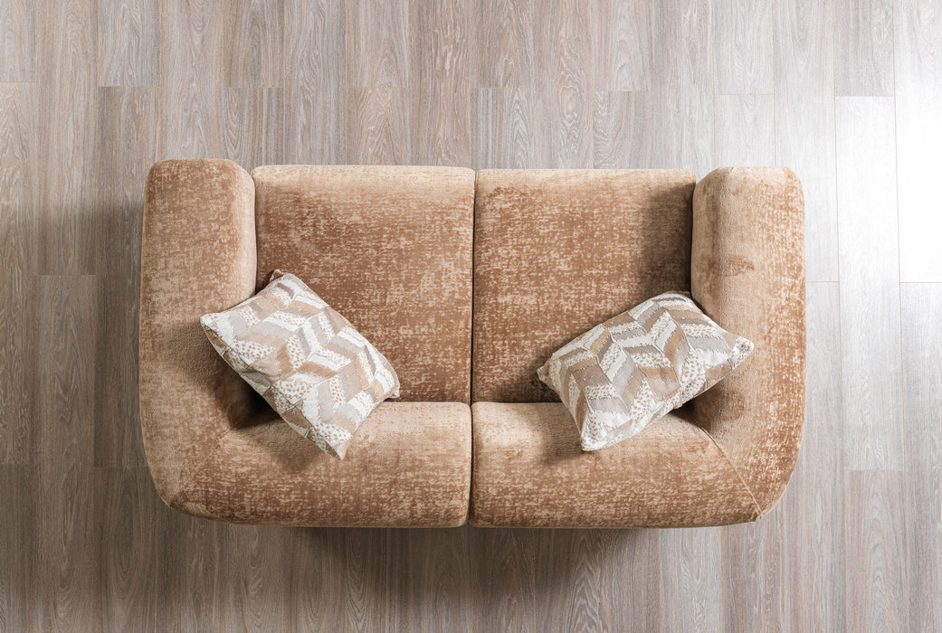 Brenda Coffee Boucle Living Room Set