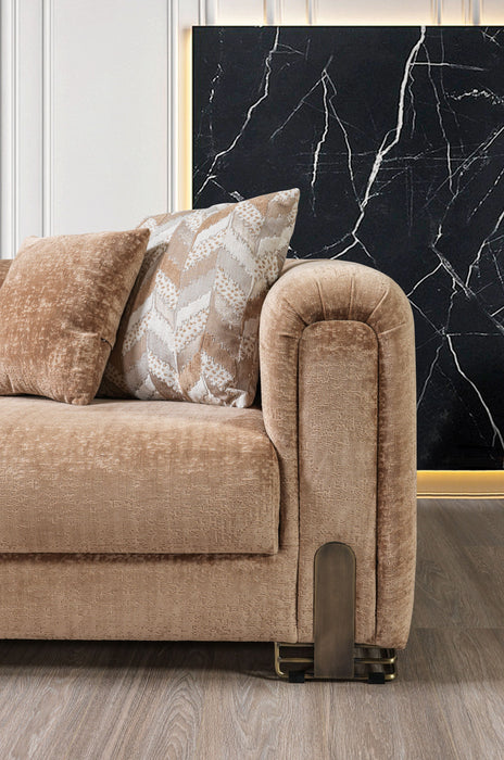 Brenda Coffee Boucle Living Room Set