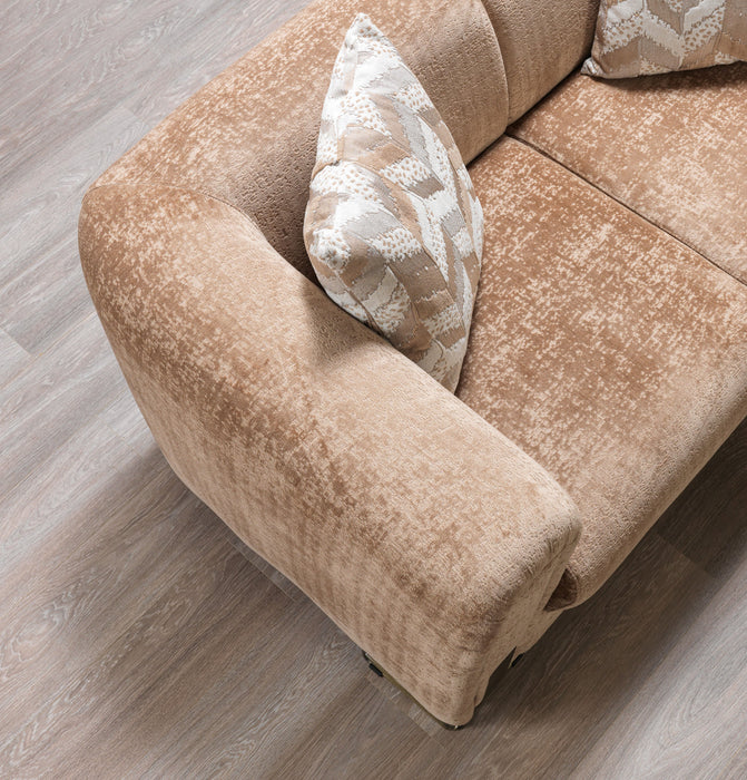 Brenda Coffee Boucle Living Room Set