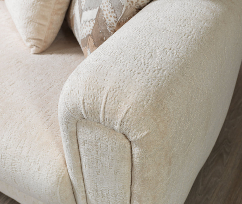 Brenda Ivory Boucle Living Room Set