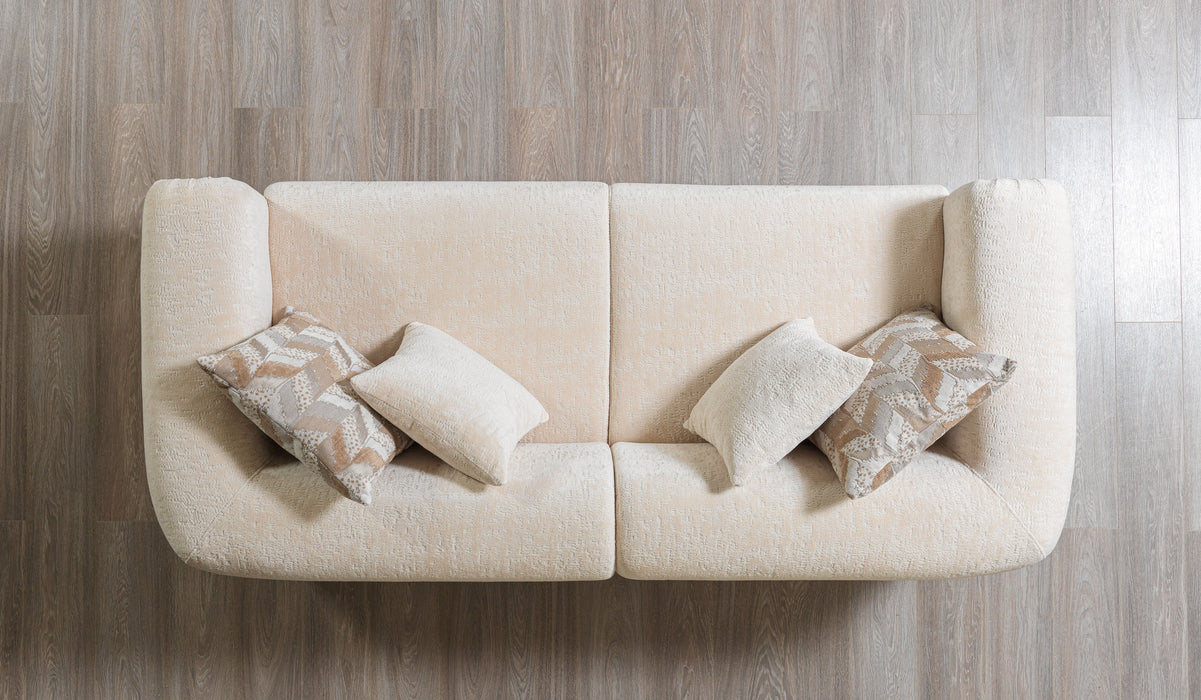 Brenda Ivory Boucle Living Room Set