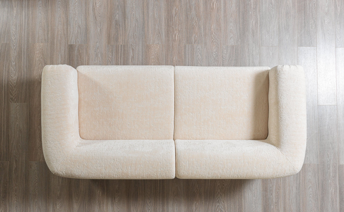 Brenda Ivory Boucle Living Room Set