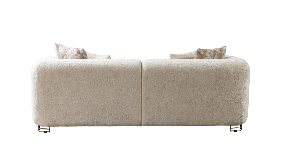 Brenda Ivory Boucle Living Room Set