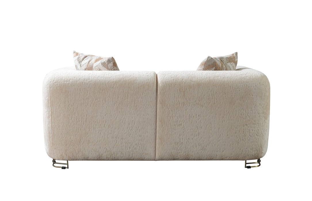 Brenda Ivory Boucle Living Room Set