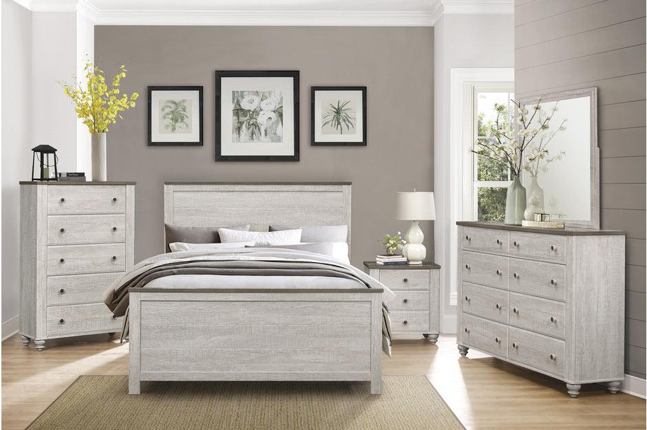 Nashville 6 Piece Queen Bedroom Set In Antique White 1903-1-6Set | Homelegance