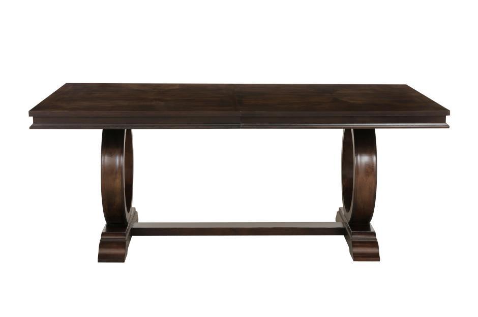 Oratorio Cherry Extendable Trestle Dining Table 5562-96 | Homelegance