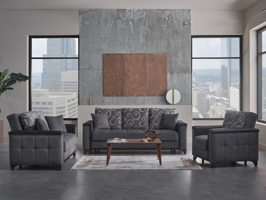 Charlotte Beatto Anthracite Living Room Set