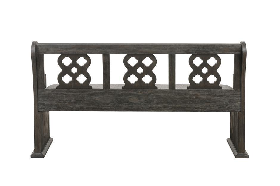 Arasina Dark Pewter 6 Piece Extendable Rectangular Dining Table Set 5559N-96-6 | Homelegance