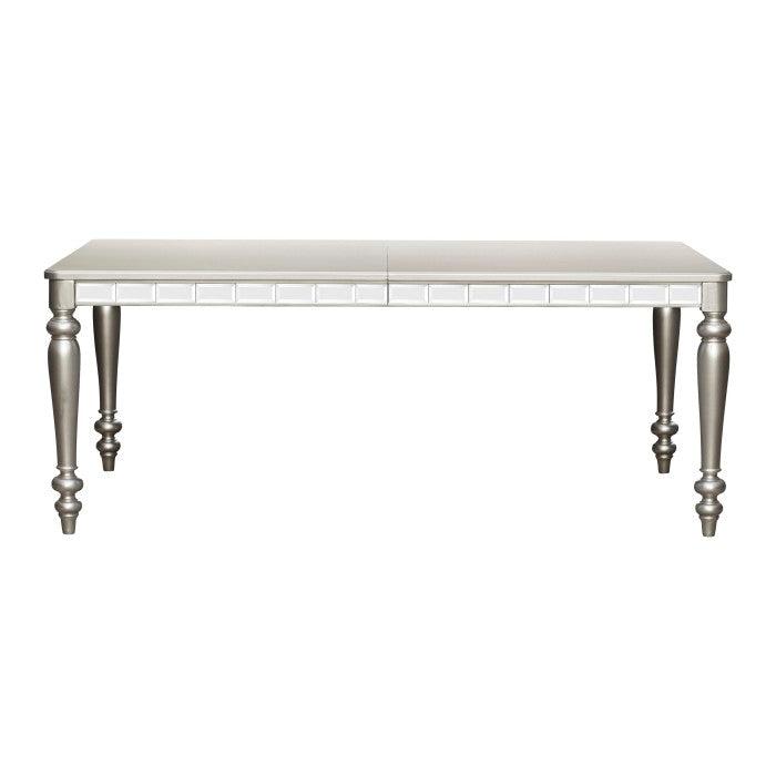 Orsina Silver Extendable Dining Table 5477N-96 | Homelegance
