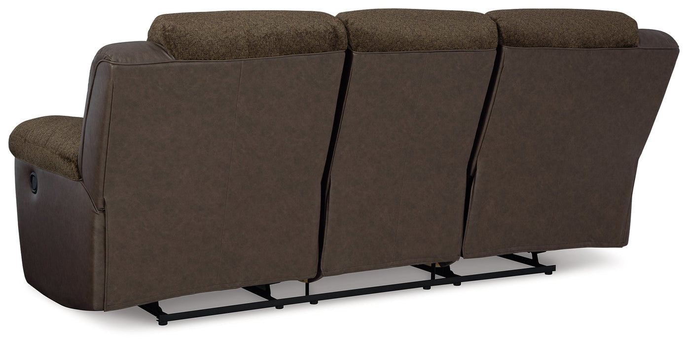 Dorman Chocolate Reclining Sofa