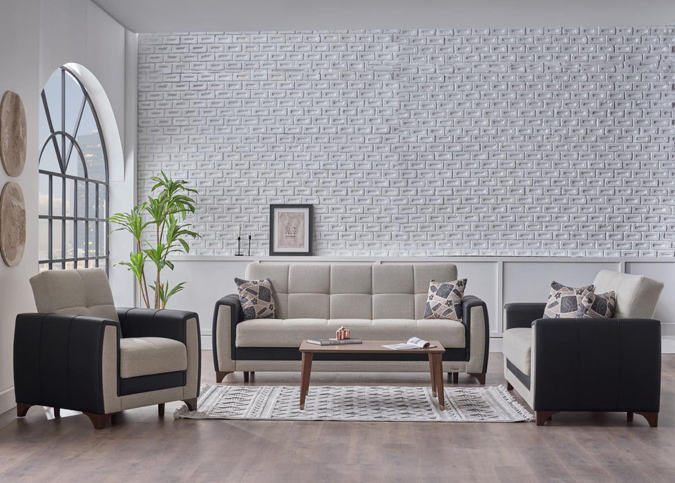 Dublin Boss Cream Living Room Set