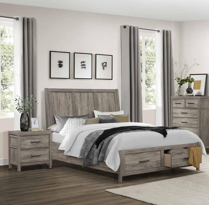 Bainbridge 3 Piece Eastern King Bedroom Set In Weathered Gray 1526K-1Ek-3Set | Homelegance