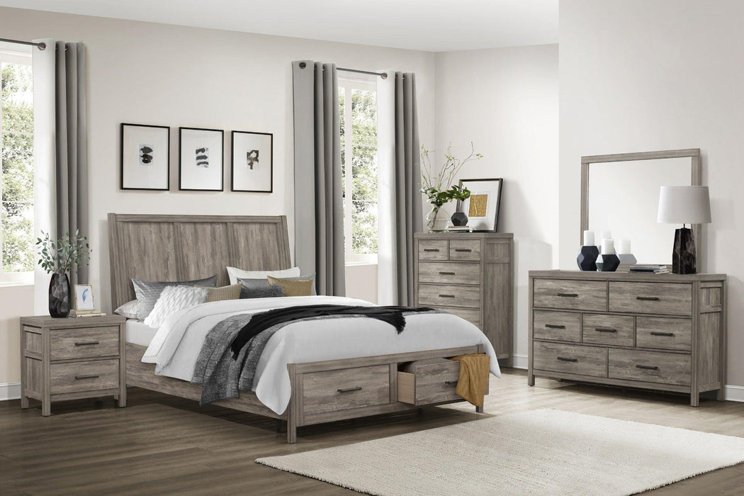 Bainbridge 5 Piece Eastern King Bedroom Set In Weathered Gray 1526K-1Ek-5Set | Homelegance
