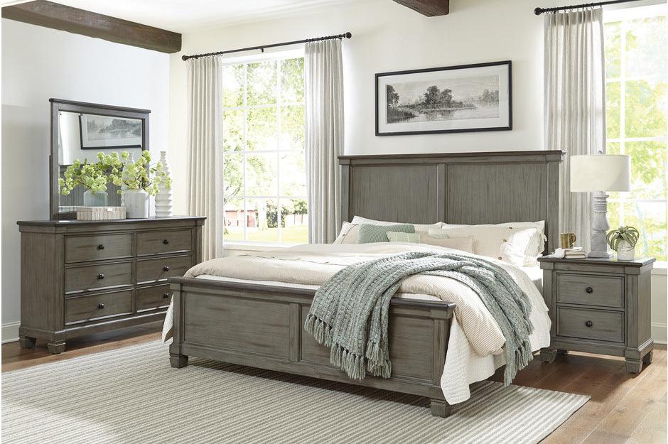 Weaver 5 Piece Eastern King Bedroom Set In Antique Gray 1626Gyk-1Ek-5Set | Homelegance