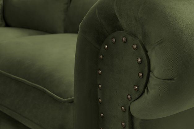 Eva Green Velvet Luxury Chester 81" Sofa