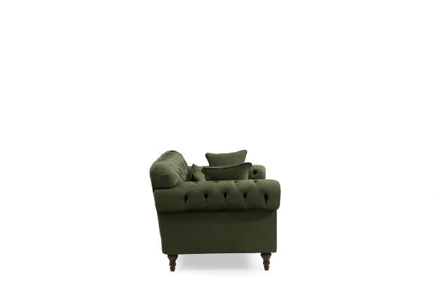 Eva Green Velvet Luxury Chester 81" Sofa