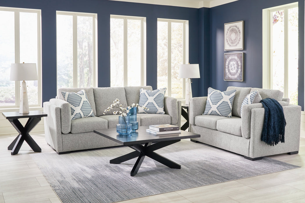 Evansley Pewter Living Room Set