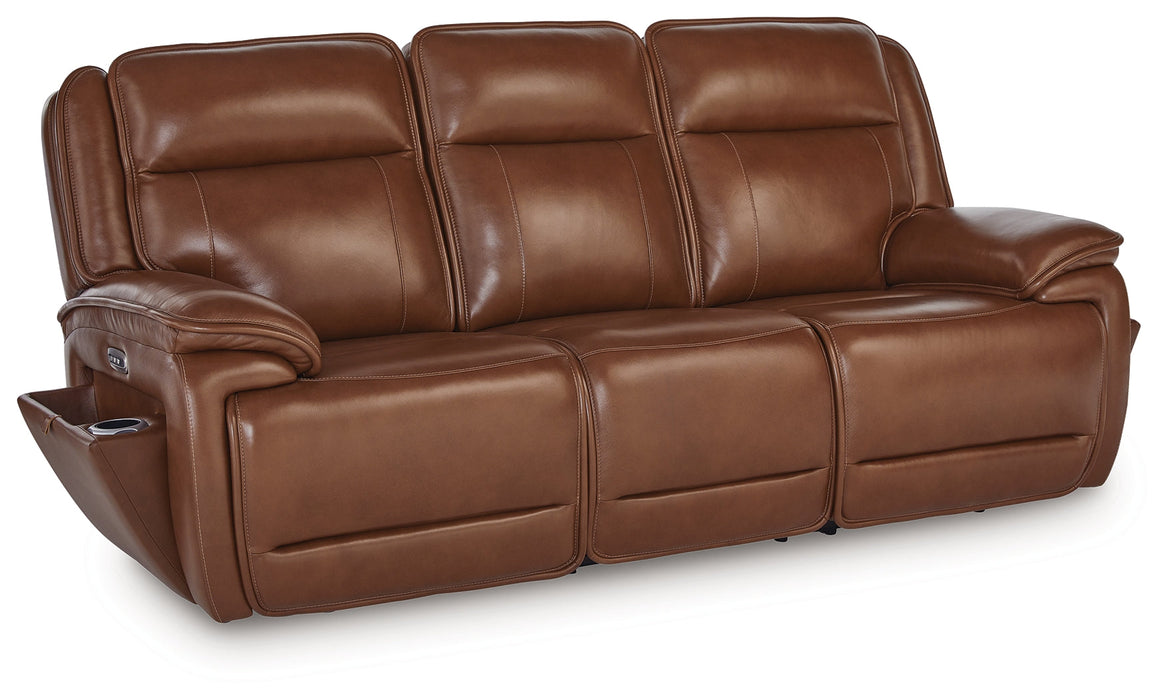 Healy Pier Chocolate Power Reclining Sofa