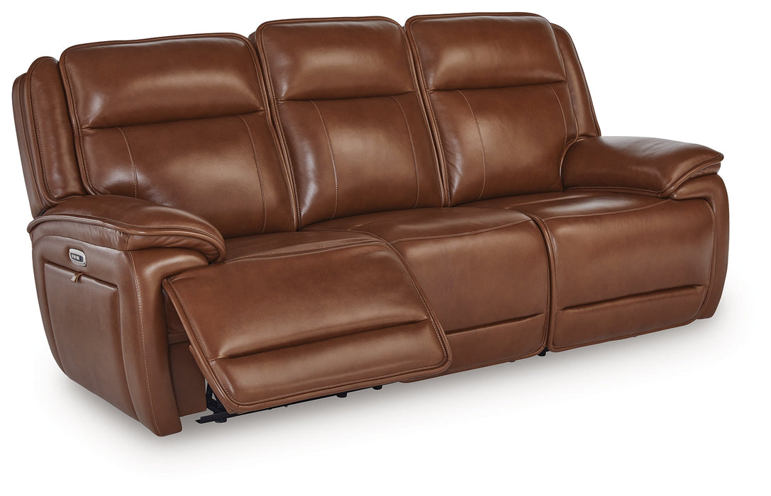 Healy Pier Chocolate Power Reclining Sofa