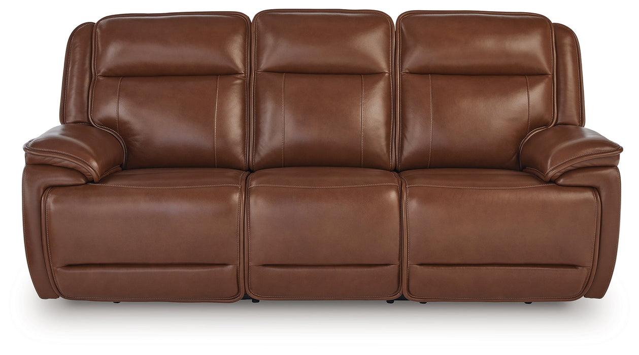 Healy Pier Chocolate Power Reclining Sofa