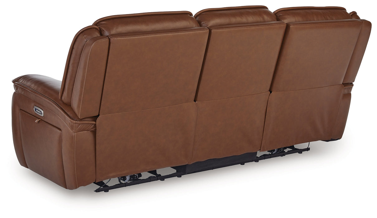 Healy Pier Chocolate Power Reclining Sofa