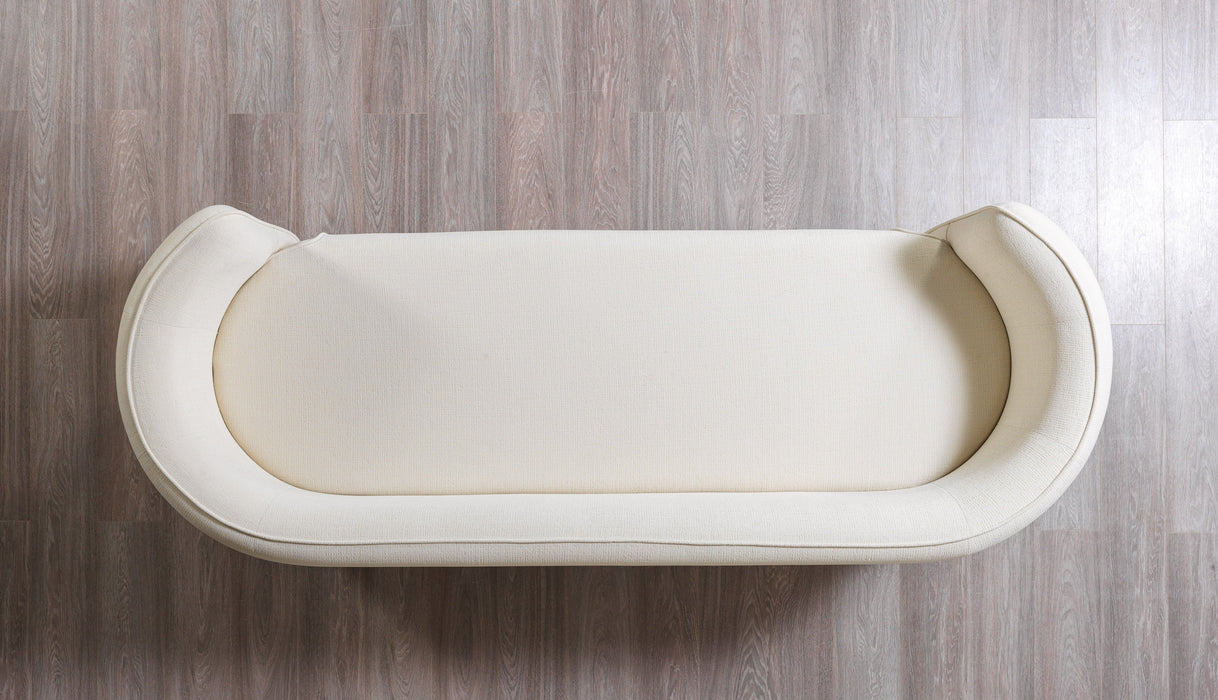 Helena Ivory Velvet Living Room Set