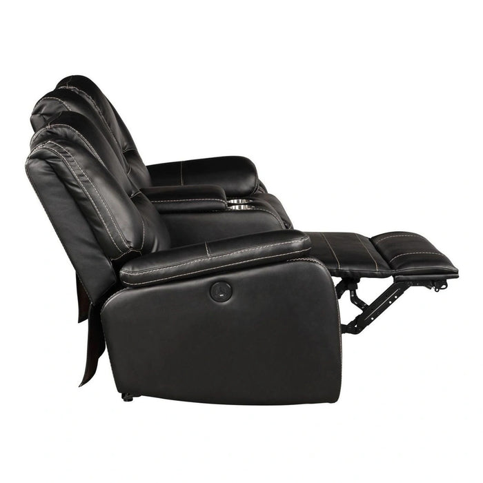 Hong Kong Faux Leather Power Reclining Loveseat