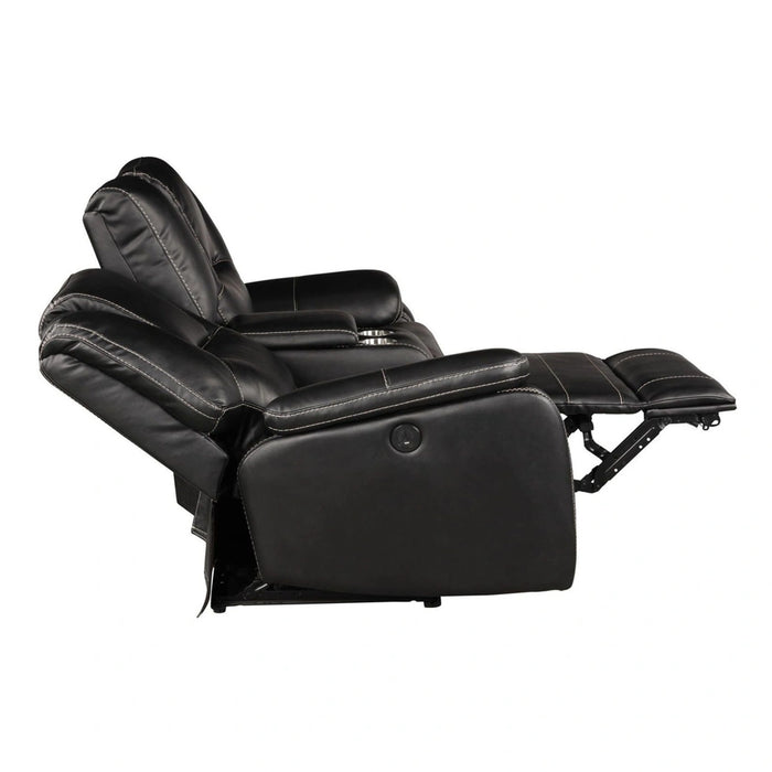 Hong Kong Faux Leather Power Reclining Loveseat