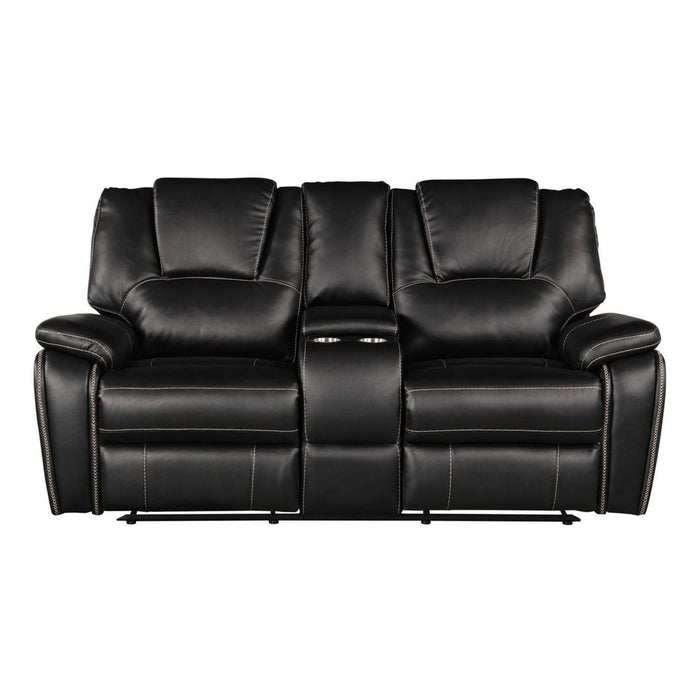 Hong Kong Power Reclining Living Room Set In Faux Leather