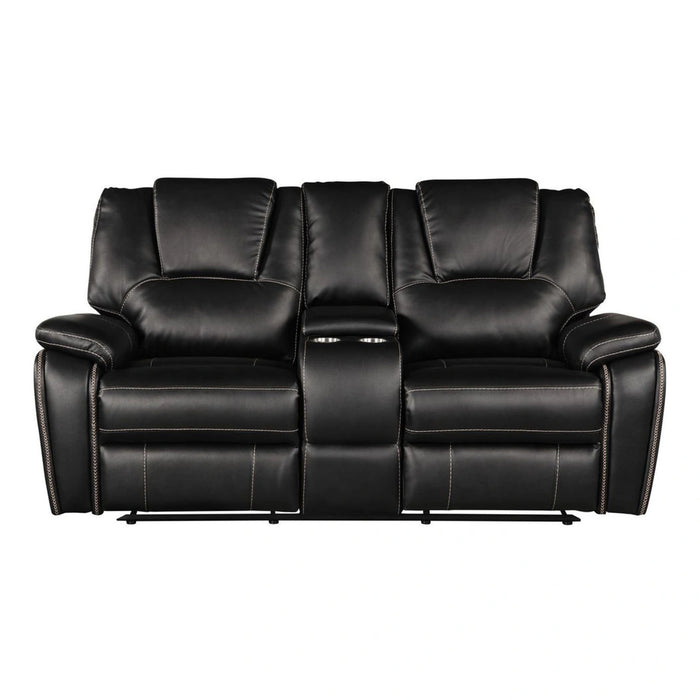 Hong Kong Faux Leather Power Reclining Loveseat