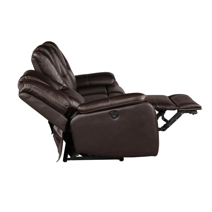 Hong Kong Faux Leather Power Reclining Loveseat