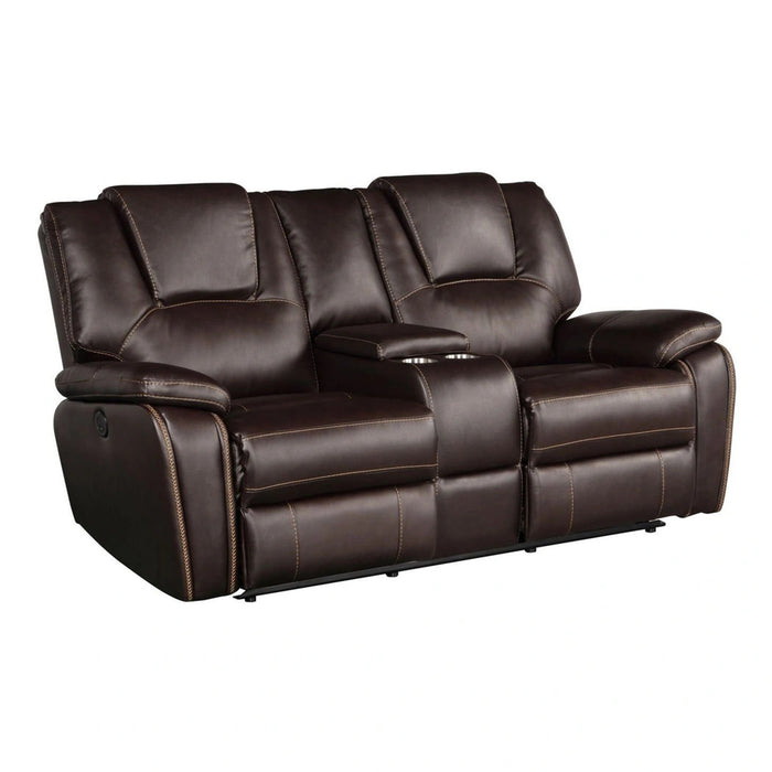 Hong Kong Faux Leather Power Reclining Loveseat