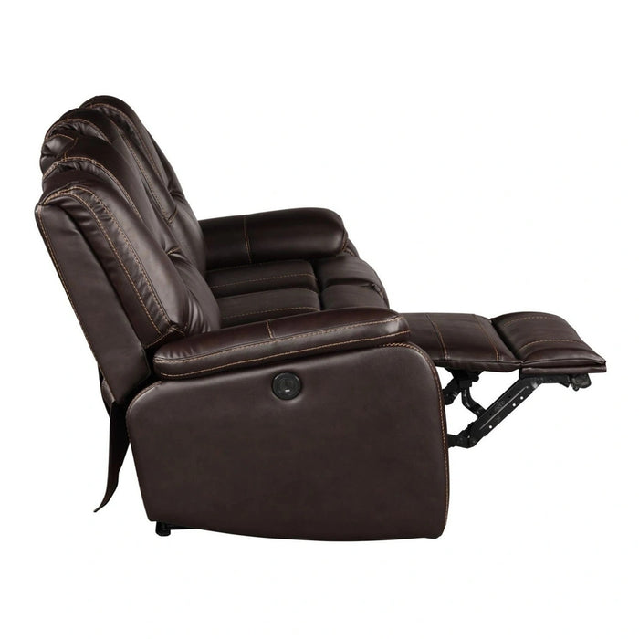 Hong Kong Power Reclining Living Room Set In Faux Leather