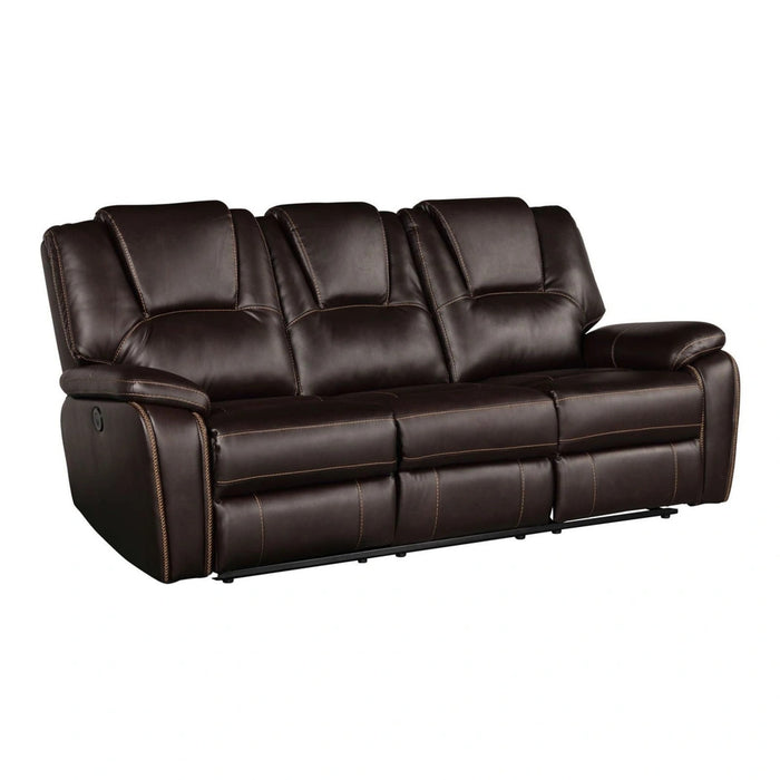 Hong Kong Power Reclining Living Room Set In Faux Leather
