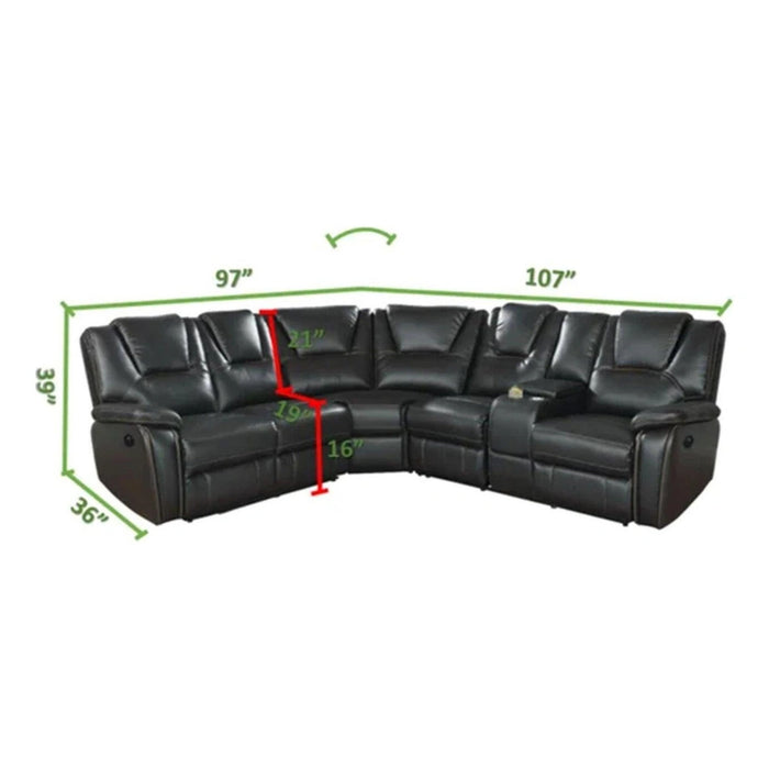 Hong Kong Faux Leather Power Reclining Sectional