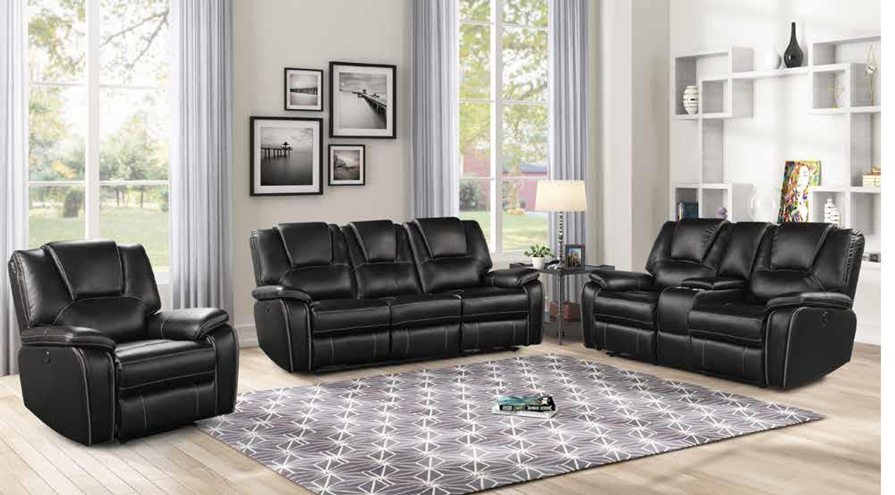 Hong Kong Faux Leather Power Reclining Loveseat