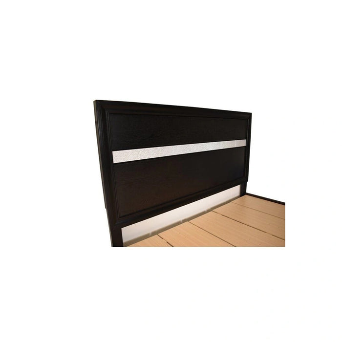 Matrix Wood Veneer Storage Bed