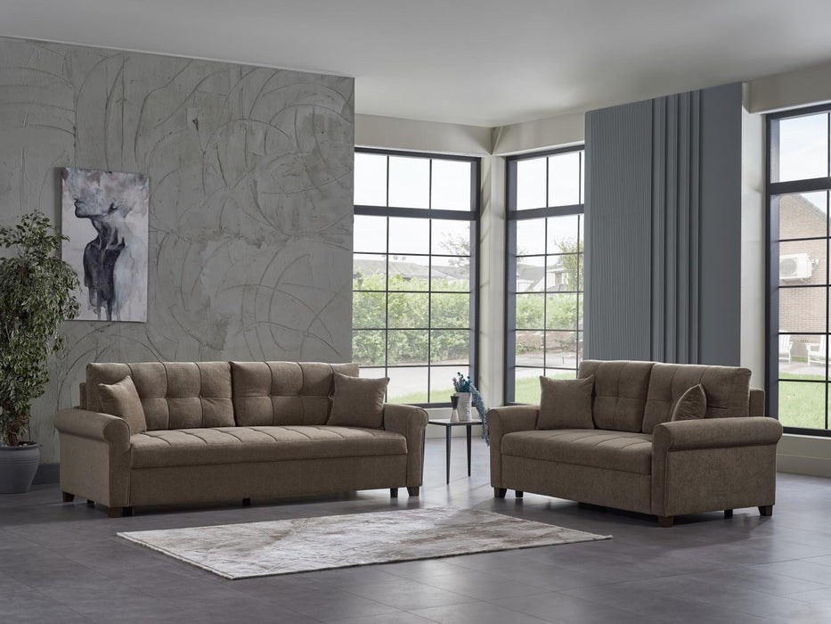 Mocca Koopsi Brown Living Room Set