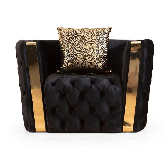 Naomi Tufted Velvet Accent Chair