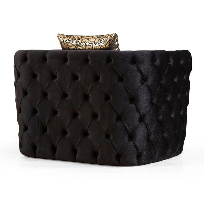 Naomi Tufted Velvet Accent Chair