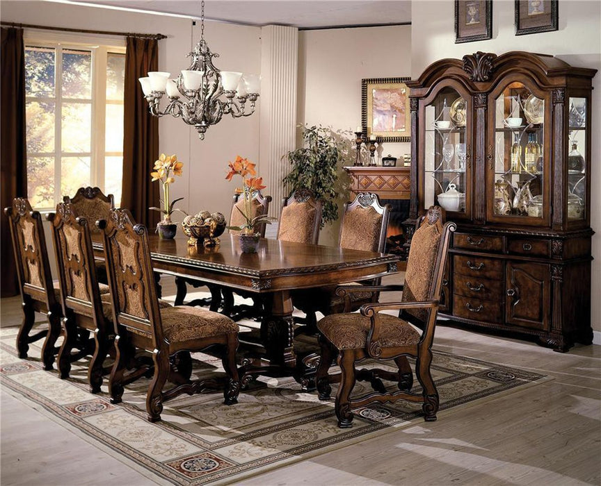 Crown Mark Neo Renaissance Buffet with Hutch in Warm Brown 2400BH