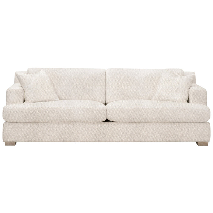 Dean 92" California Casual Sofa in Livesmart Gellar-Linen, Natural Gray Oak