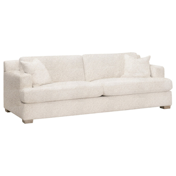 Dean 92" California Casual Sofa in Livesmart Gellar-Linen, Natural Gray Oak