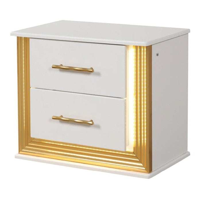 Obsession Bedroom Set Collection In Milky White