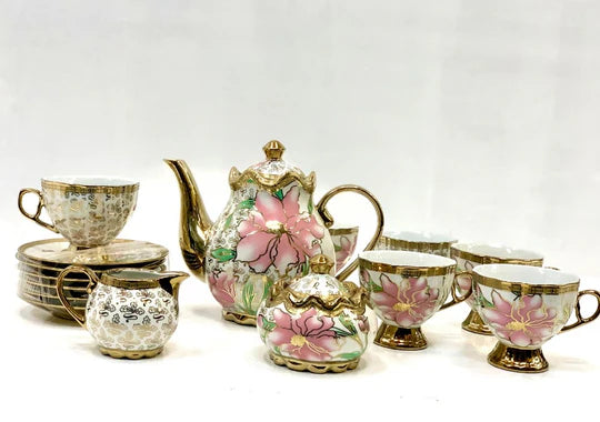15pc Tea set Purple