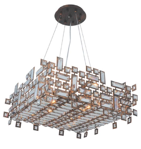 01SQR23BR 22.8" X 9.5" BRONZE ORAN SQUARE - 210000003697