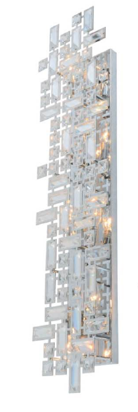 01WSC38CH 9" X 38" CHROME ORAN WALL SCONCE - 210000006592