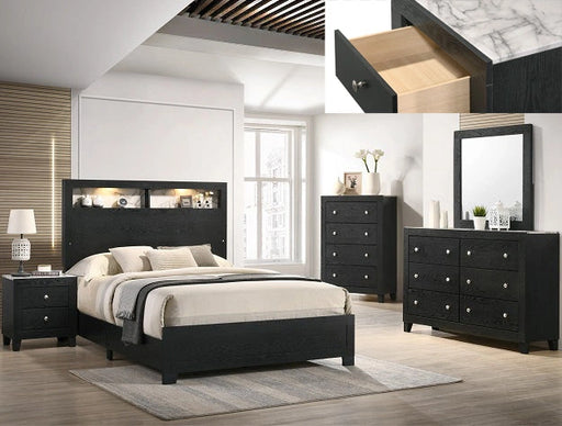 Crown Mark Furniture Cadence 6 Drawer Dresser in Black image