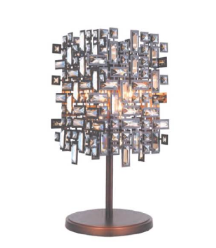 02TBL13BR 13" X 28" BRONZE ORAN TABLE LAMP - 210000004296