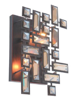 02WSC12BR 8" X 12" BRONZE ORAN WALL SCONCE - 210000003846